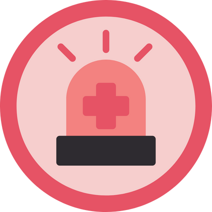 P3 - pinker Kreis mit Pluszeichen. - Reaktion